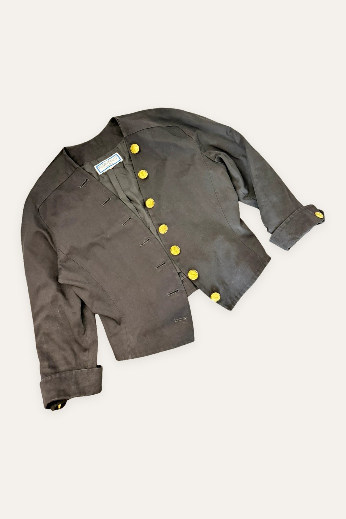 Yves Saint Laurent variation black vintage jacket