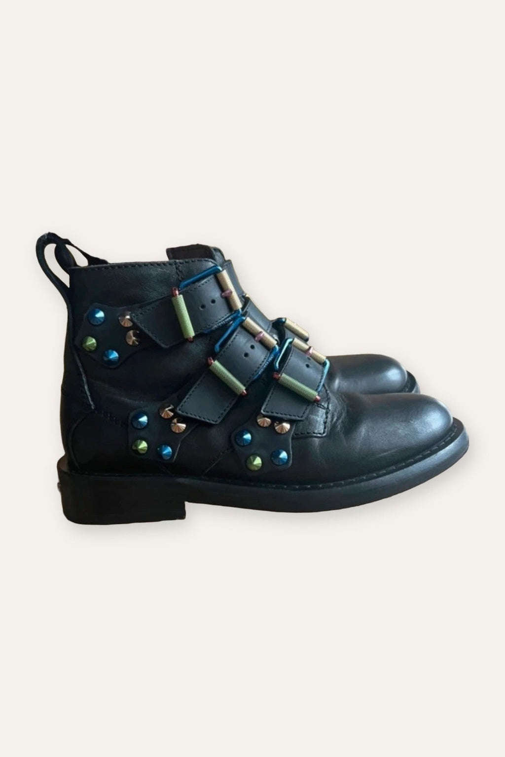 Zadig & Voltaire black leather ankle boots