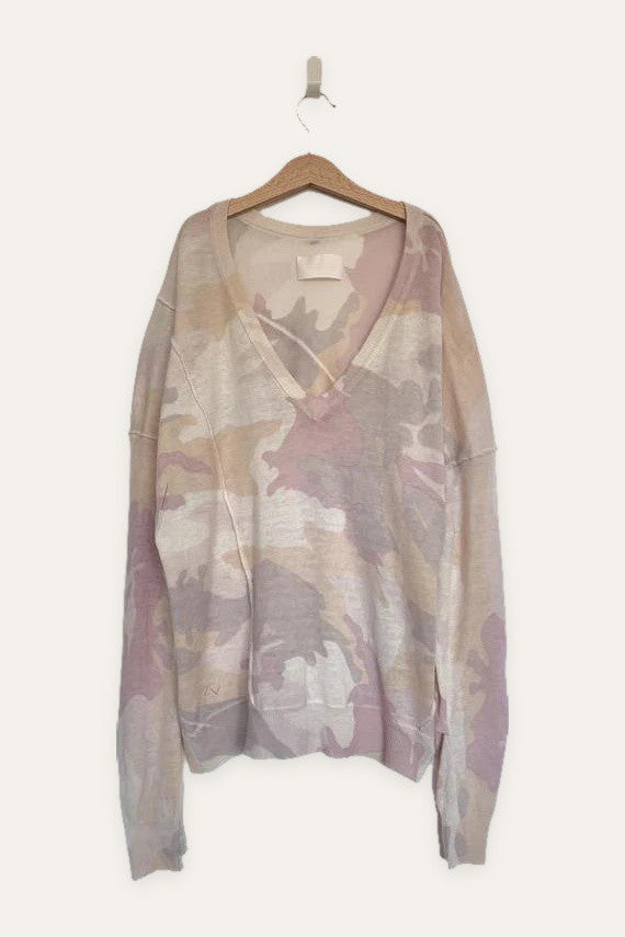 Zadig & Voltaire Brume cp camou cashmere jumper sweater
