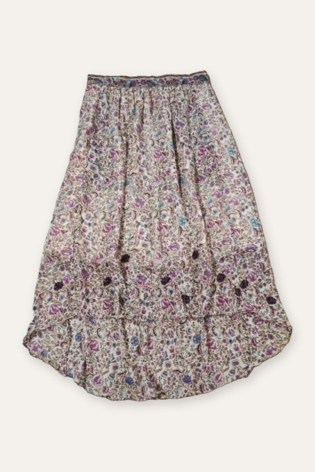 Zadig & Voltaire joslin print midi skirt decorated with beads