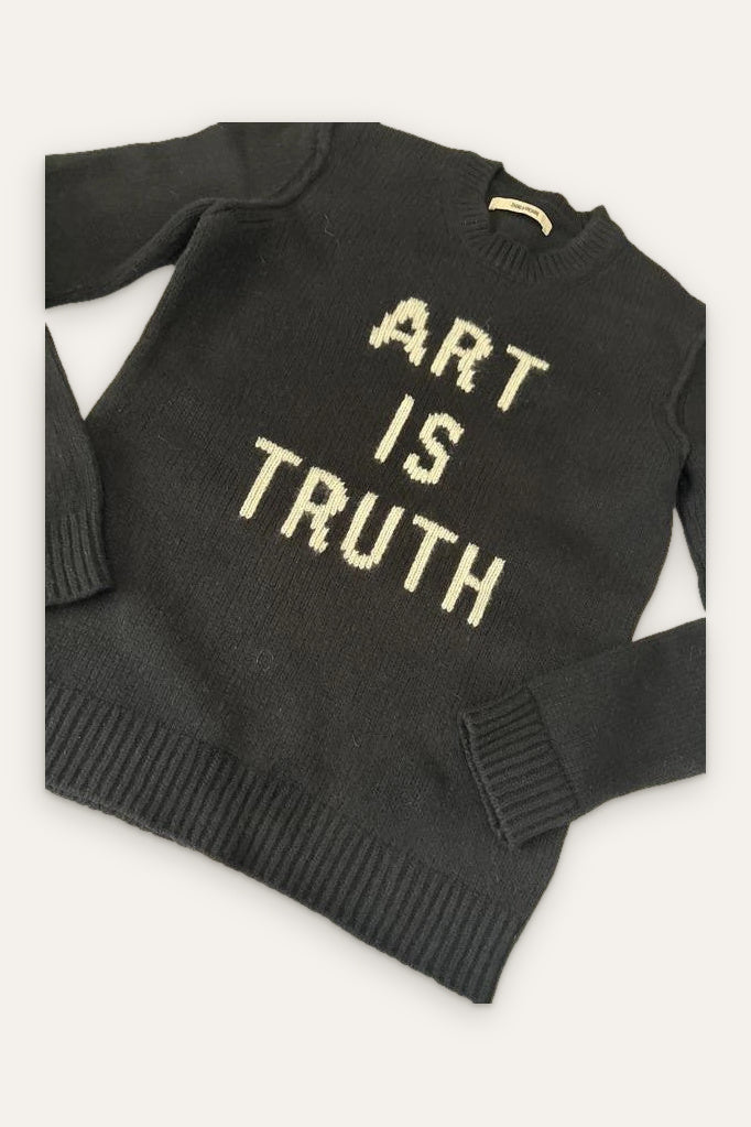 Zadig&Voltaire kennedy MW Art in Truth black wool sweater