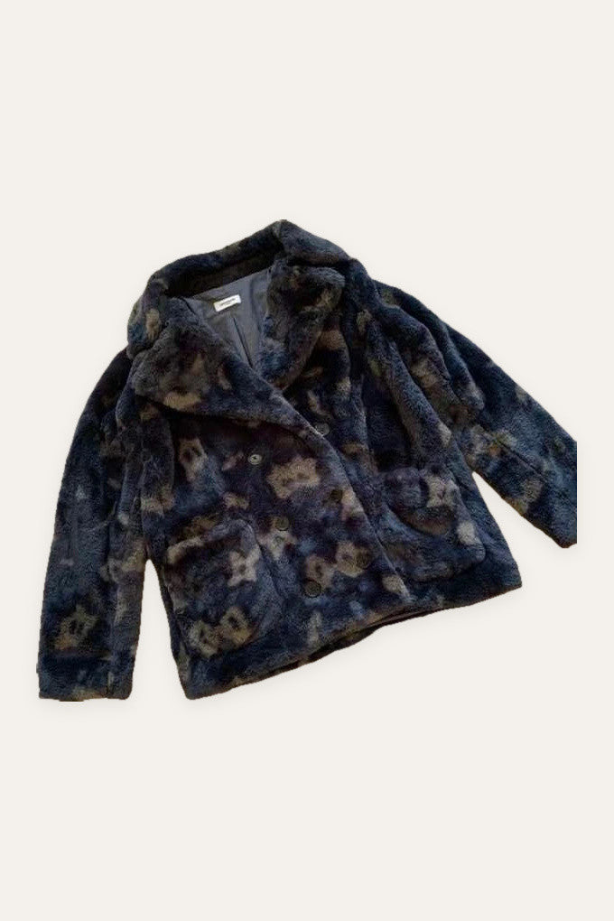 Zadig & Voltaire Miles Leo black faux fur jacket