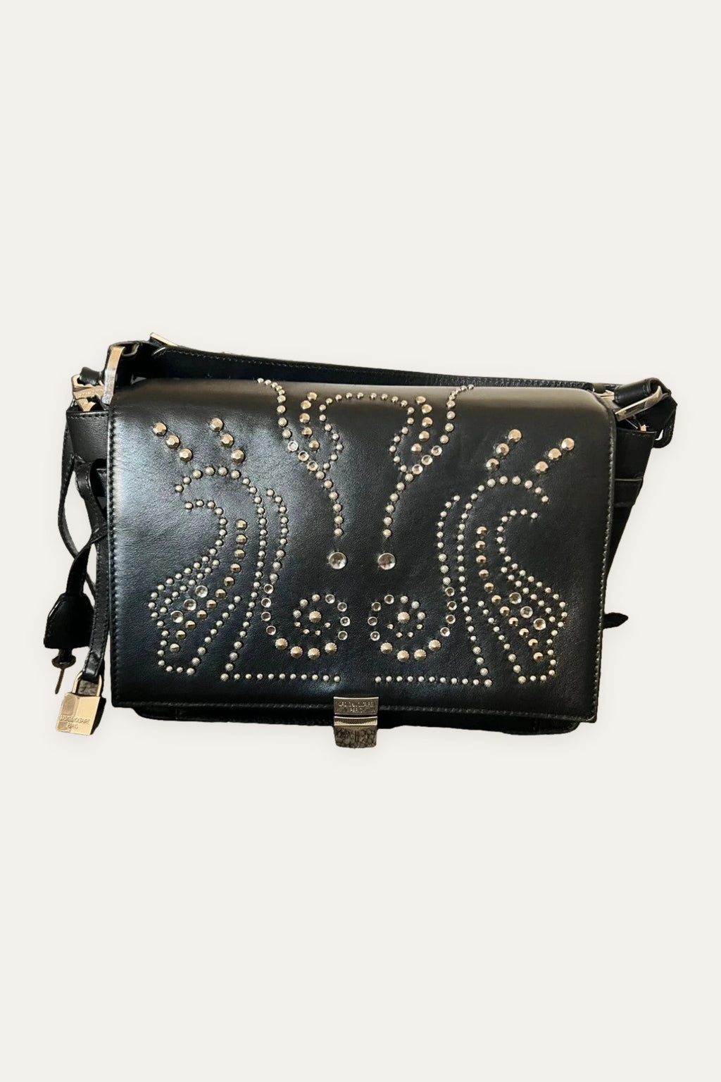Zadig & Voltaire optimiste + clique black leather bag