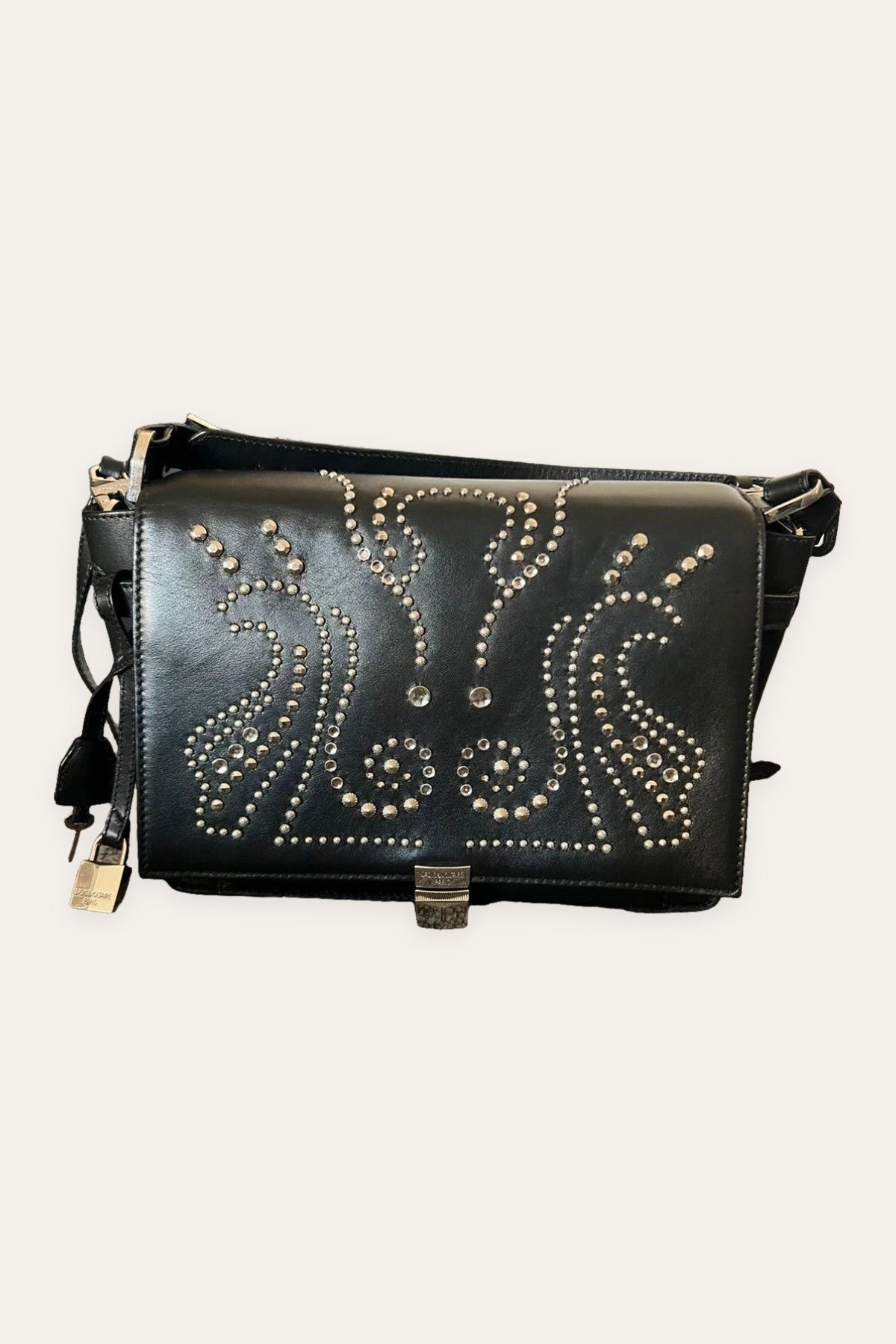 Zadig & Voltaire optimiste + clique black leather bag